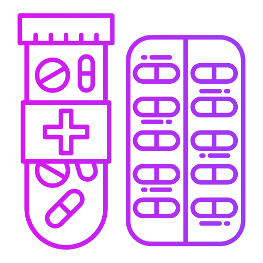 薬 Generic gradient outline icon