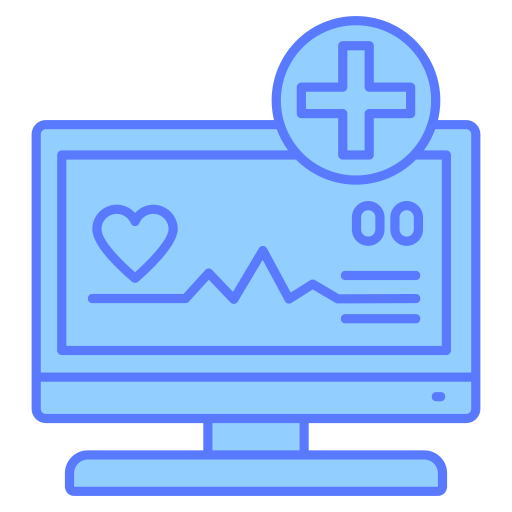 monitor ecg Generic color lineal-color icona