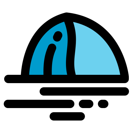 텐트 Generic color lineal-color icon