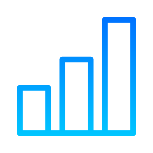 統計 Generic gradient outline icon
