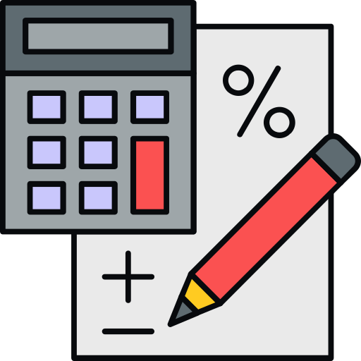 kalkulator Generic color lineal-color ikona