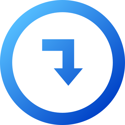 Down arrow Generic gradient fill icon