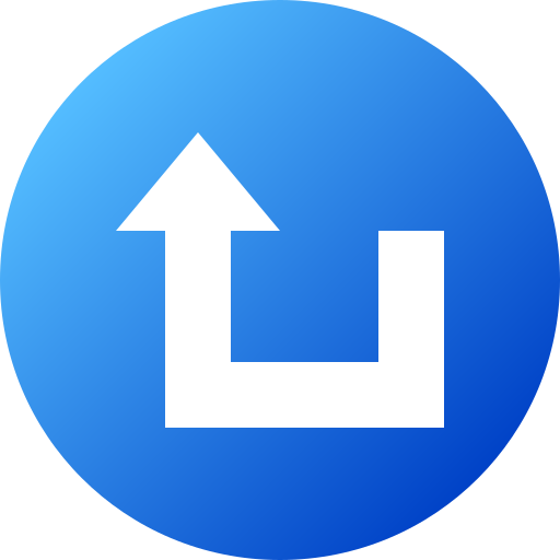 U turn Generic gradient fill icon