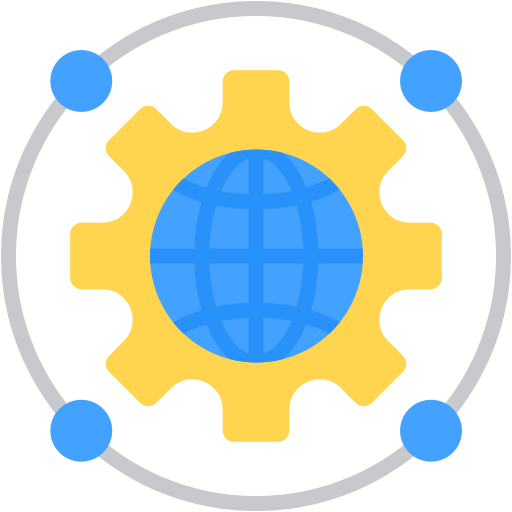 Network Generic color fill icon