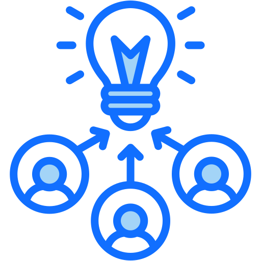 crowdsourcing Generic color lineal-color Icône