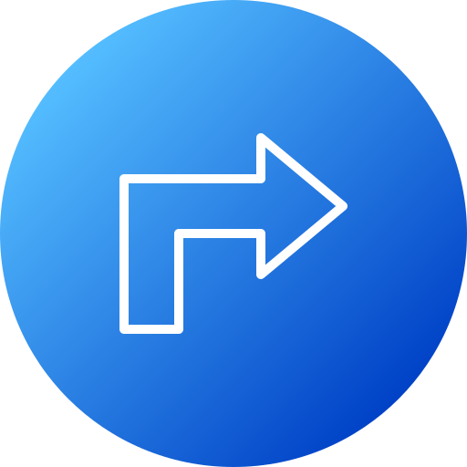 Right arrow angle Generic gradient fill icon