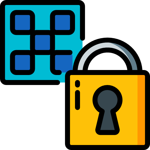 Lock Basic Miscellany Lineal Color icon