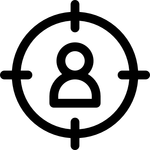cible Basic Rounded Lineal Icône