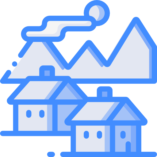 마을 Basic Miscellany Blue icon