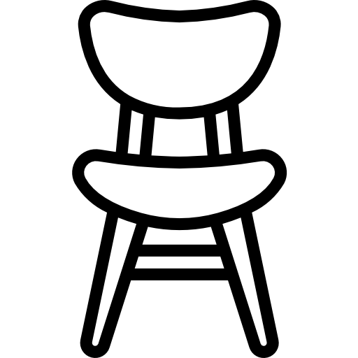 silla Basic Miscellany Lineal icono