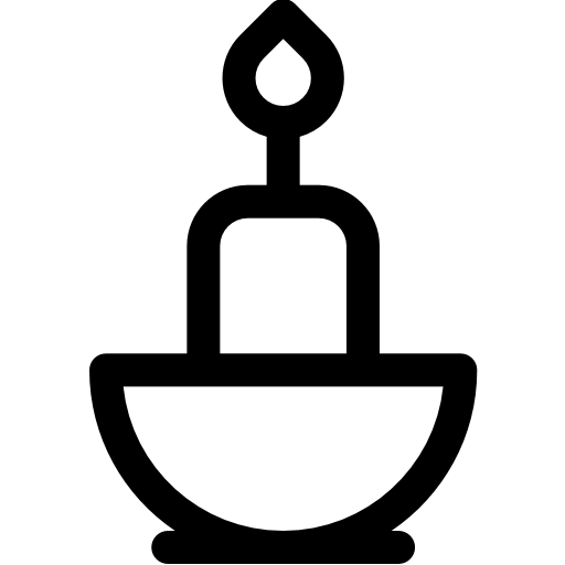 kaars Basic Rounded Lineal icoon