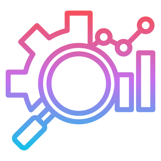 analyse Generic gradient outline Icône