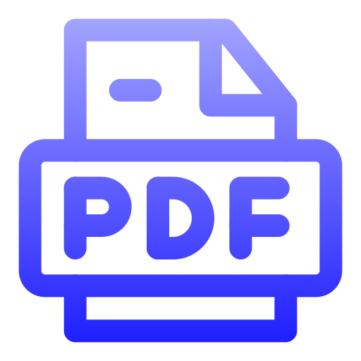 pdf Generic gradient outline icoon