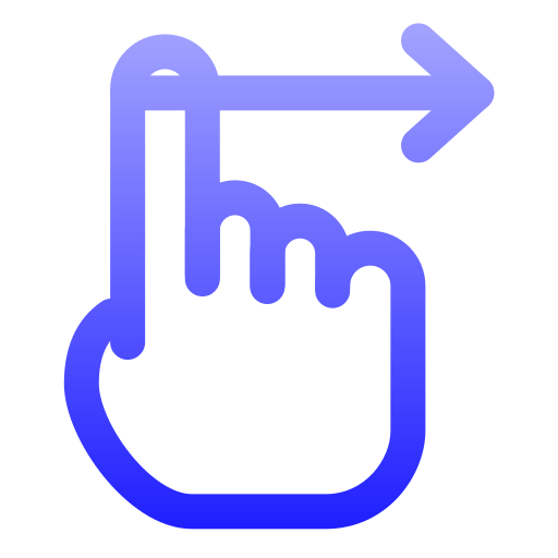 hand Generic gradient outline icon