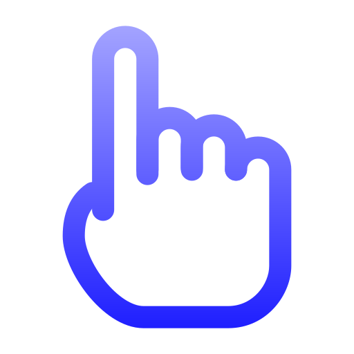 finger Generic gradient outline icon