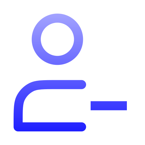 ontvrienden Generic gradient outline icoon