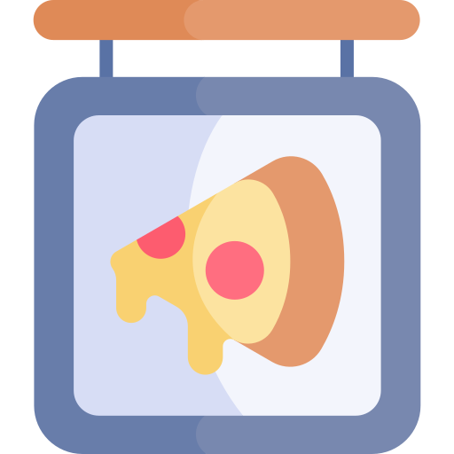 pizza Kawaii Flat icon