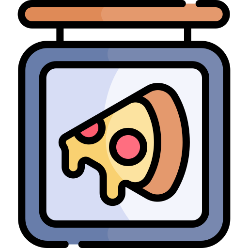 pizza Kawaii Lineal color icon