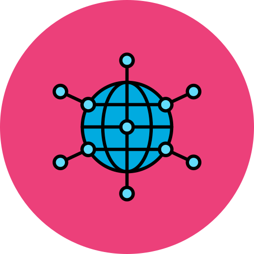 réseau mondial Generic color lineal-color Icône