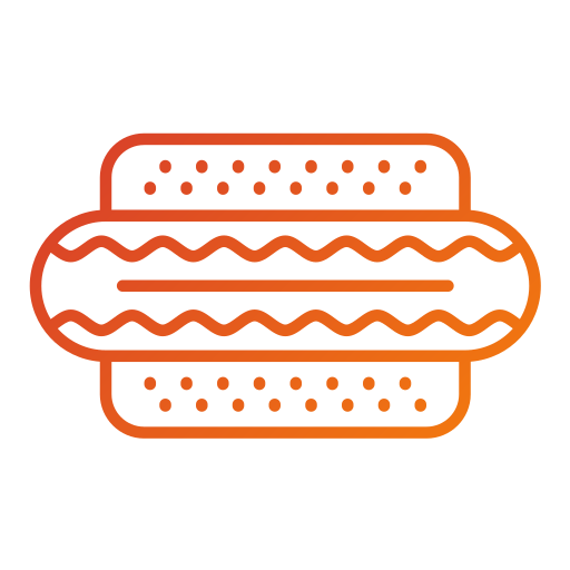 hot-dog Generic gradient outline Icône