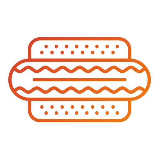 hot dog Generic gradient outline icono