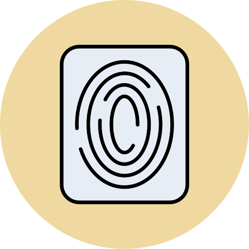 Fingerprint scan Generic color lineal-color icon