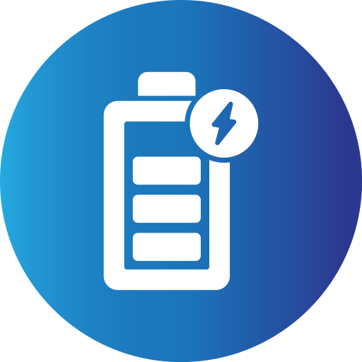 batteria in carica Generic gradient fill icona