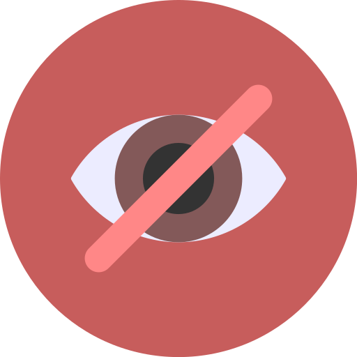 Close eyes Generic color fill icon