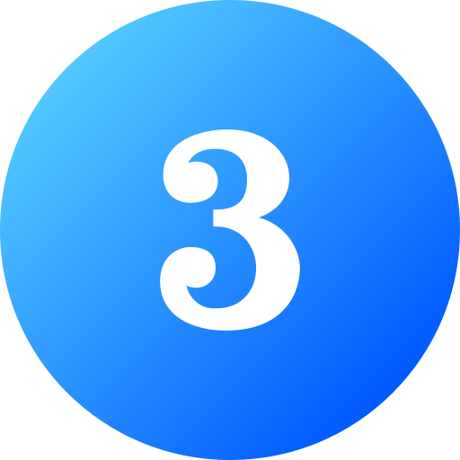 番号 3 Generic gradient fill icon