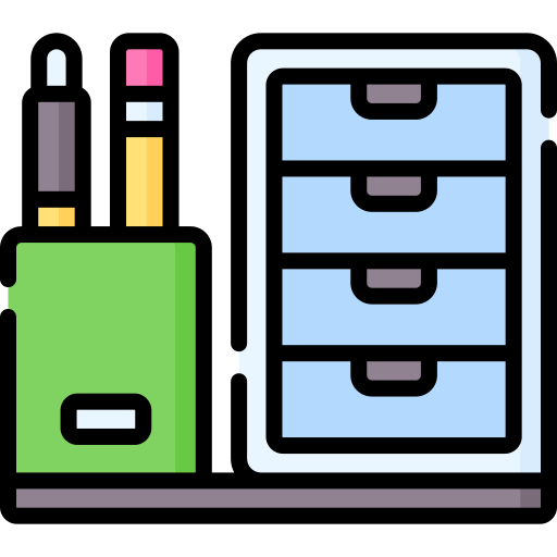 Desk organizer Special Lineal color icon