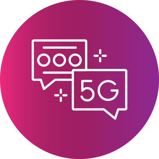 5g Generic gradient fill icon