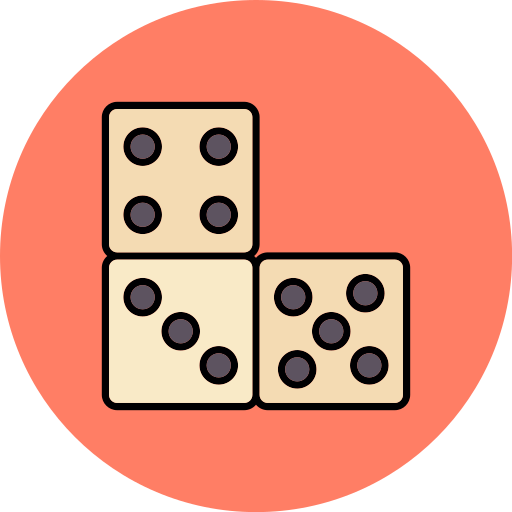 pieza de dominó Generic color lineal-color icono