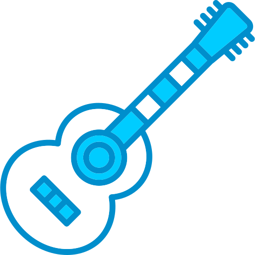 gitara akustyczna Generic color lineal-color ikona