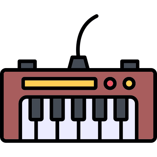 clavier de piano Generic color lineal-color Icône