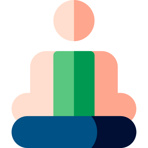 瞑想 Basic Rounded Flat icon