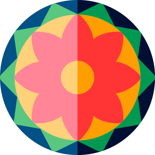 mandala Basic Rounded Flat icono