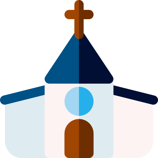 교회에 Basic Rounded Flat icon