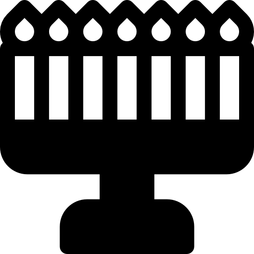 menorah Basic Rounded Filled icon