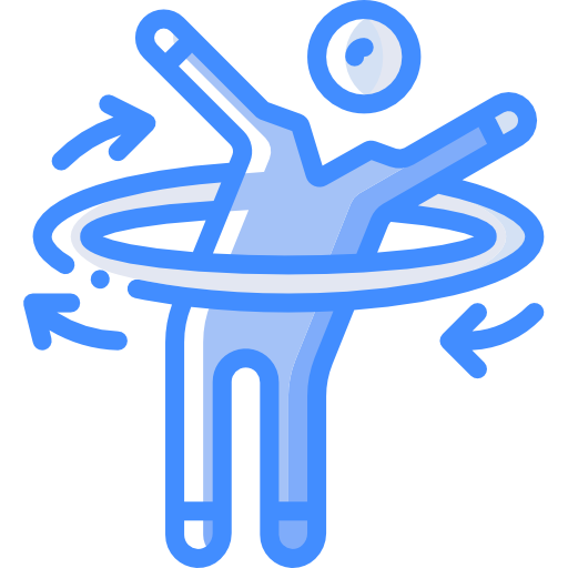 Hula hoop Basic Miscellany Blue icon