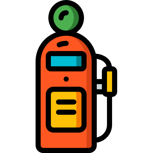 stazione di servizio Basic Miscellany Lineal Color icona