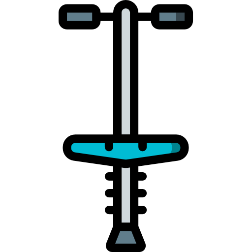 Pogo stick Basic Miscellany Lineal Color icon