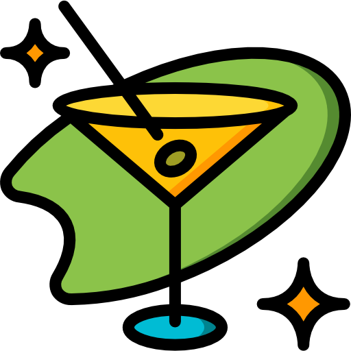 cocktail Basic Miscellany Lineal Color icon