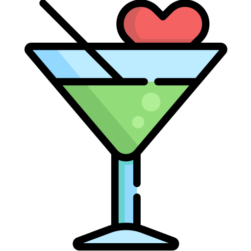 cocktail Kawaii Lineal color icon