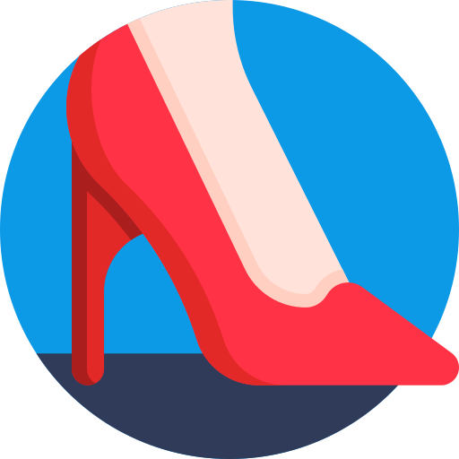 High heels Detailed Flat Circular Flat icon