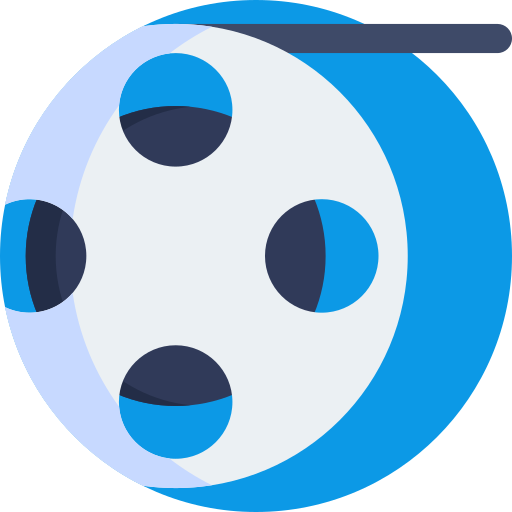 Movie Detailed Flat Circular Flat icon