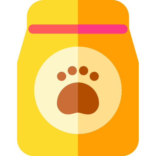 alimentos para mascotas Basic Rounded Flat icono