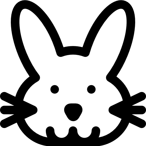 conejito Basic Rounded Lineal icono