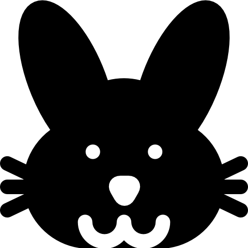 conejito Basic Rounded Filled icono