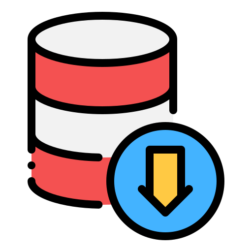 Database Generic color lineal-color icon