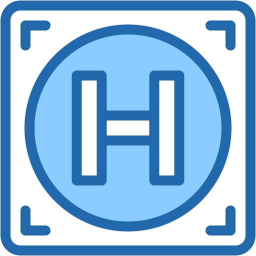 Heliport Generic color lineal-color icon